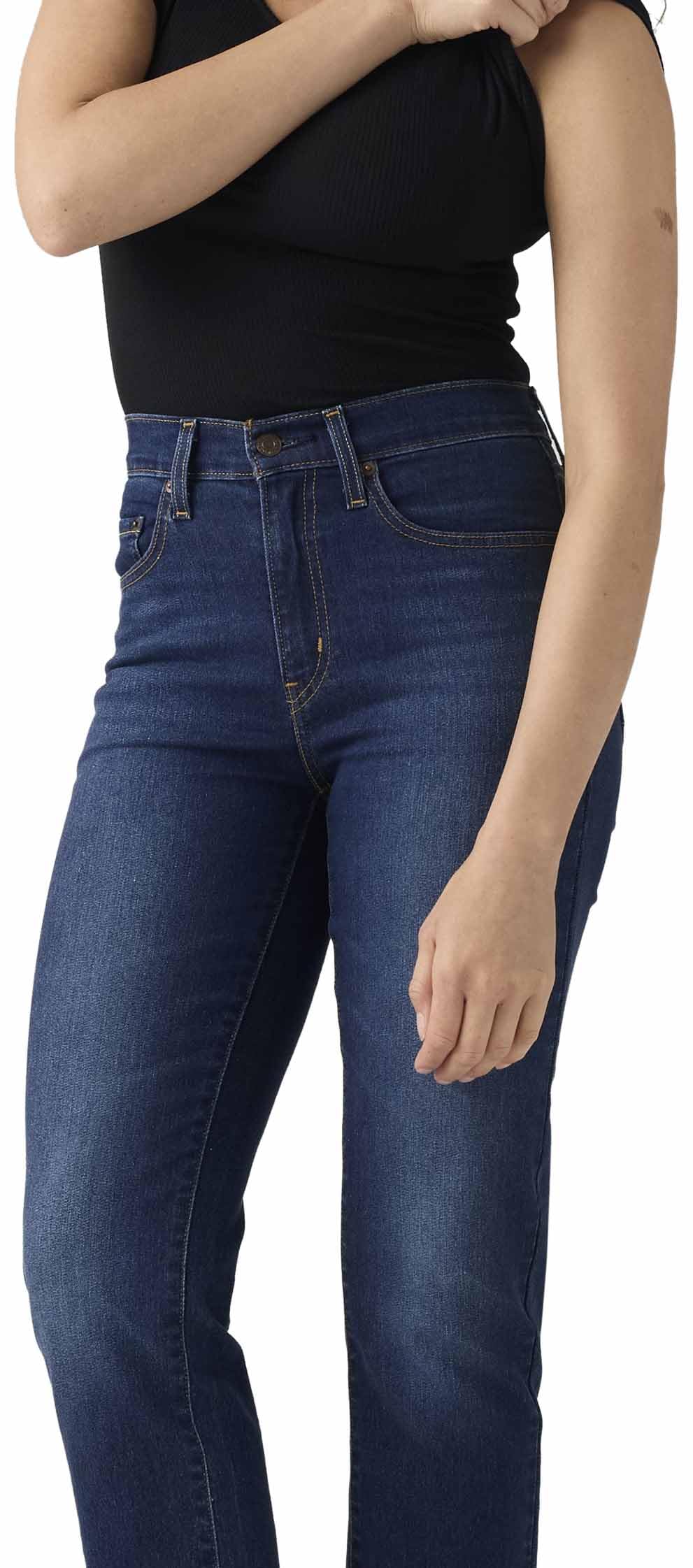 Levi's 724 High Rise Straight, Jeans Donna, Chelsea Carbon Glow, 31W / 32L