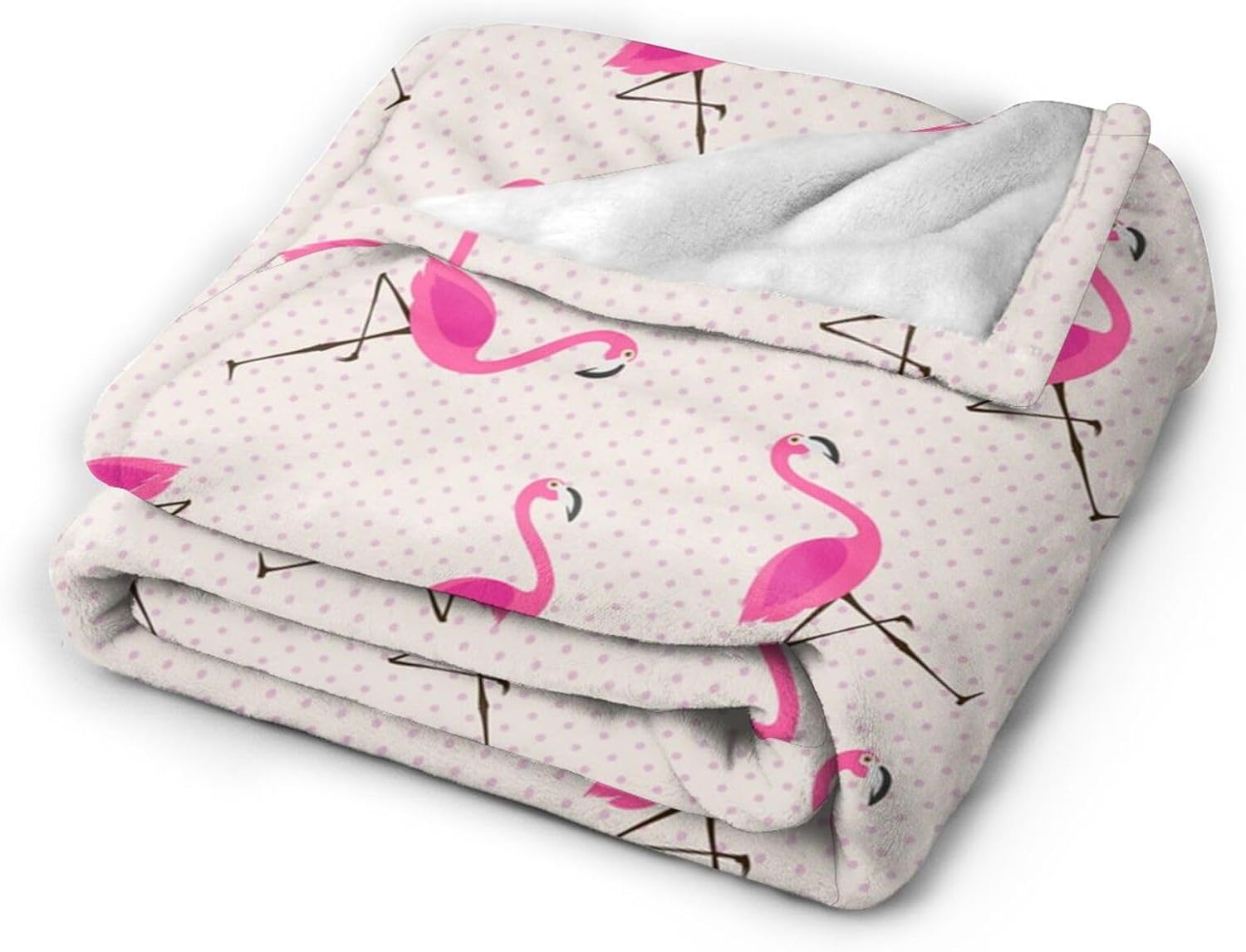 Pink Flamingos Baby Blanket Ultra Soft Throw Blankets All Season Warm Light Weight Cozy Plush Blankets for Home Bedroom Sofa Chair Travel, 30"X40" - Image 2