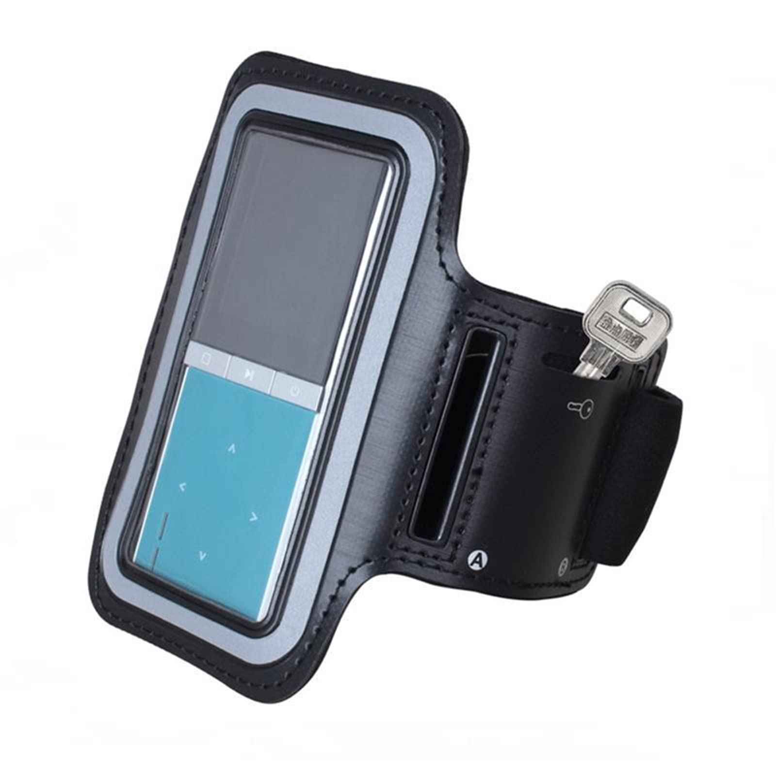 Sport Handgelenk Armband für MP3-Player, CCHKFEI Kratzfest mit Schweiß-und Atmungsaktiv MP3-Player Armbinden, Geeignet für Ihr Workout, Schlüsseltasche und Kopfhörer Loch