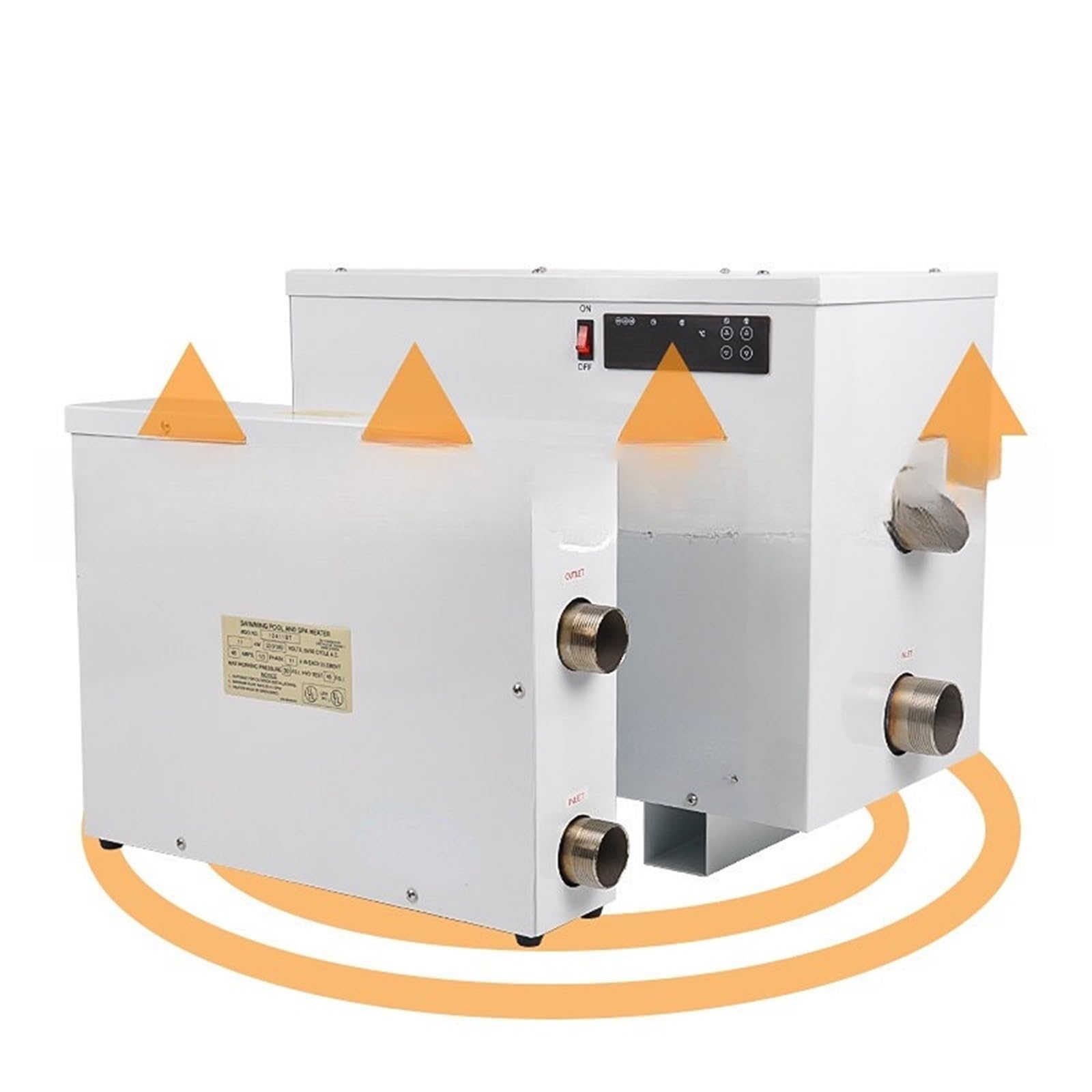 Piscina Vasca Da Bagno For Bambini Termostato Spa Circolazione Pompa Di Riscaldamento Automatica Scaldabagno Temperatura Costante Relax A Casa(18kw)