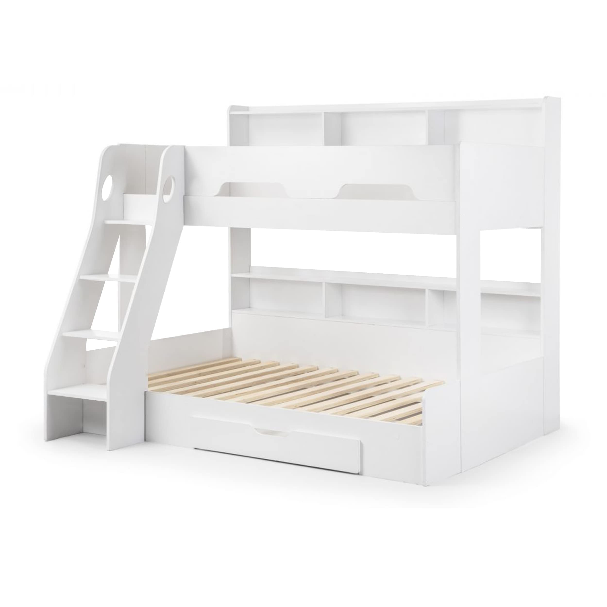 Double Bed Bunk Bed 4ft Double & 3ft Single Wooden Bunk Beds With