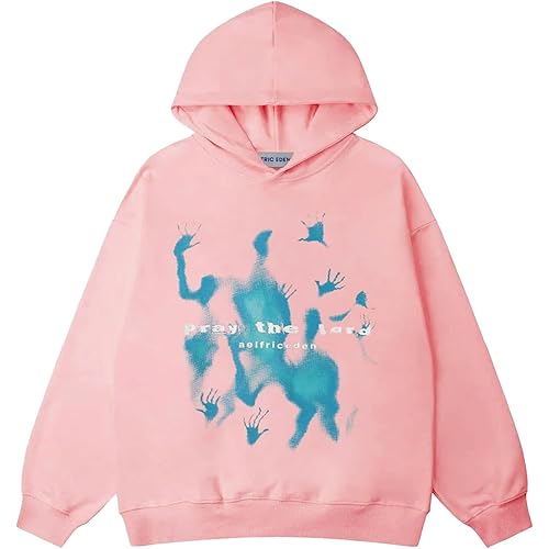 Aelfric Eden Graphic Hoodies Vintage Printed Hoodie Sweatshirt Casual Oversized Long Sleeve Streetwear Hooded Pullover