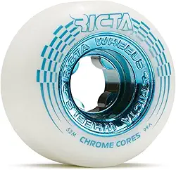Ricta Rodas de skate Chrome Core 99a - Branco/azul-petróleo - 53 mm