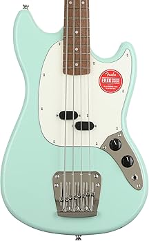 Amazon.com: Squier Classic Vibe 50s Mustang Bass, Surf Green