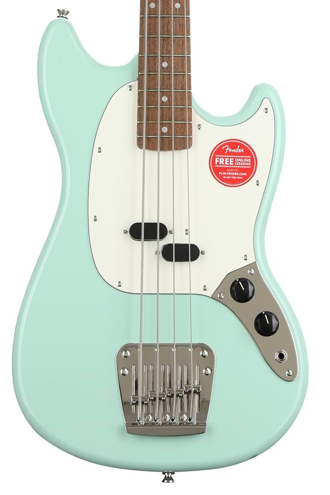 ベース Squier Mustang Bass Squier Classic Vibe 50s Mustang Bass, Surf Green, Laurel