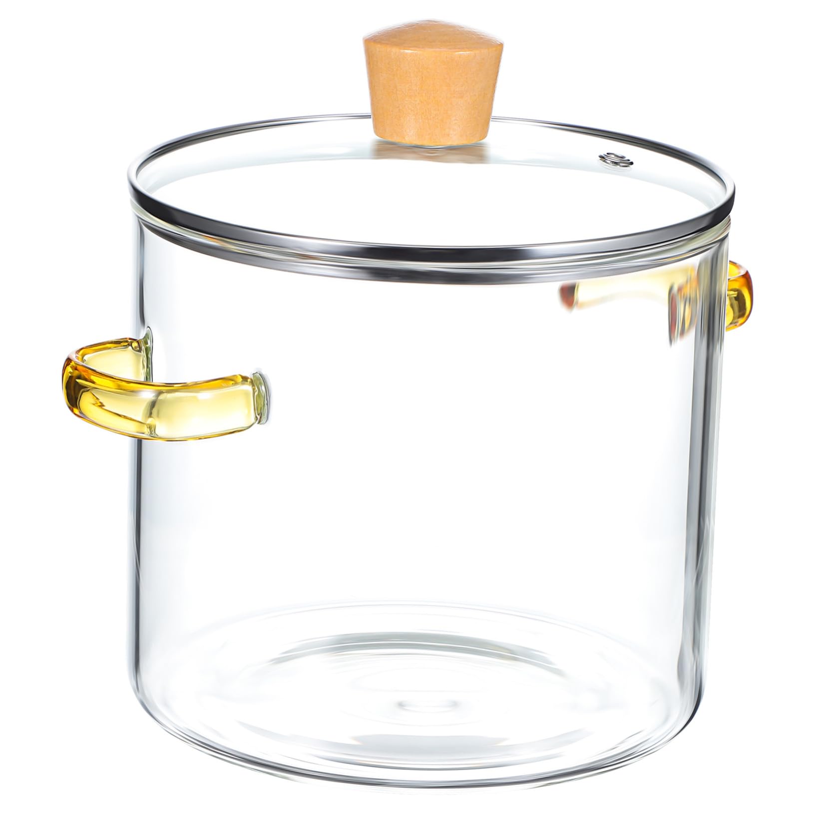 Casserole en verre avec couvercle faitout grand volume ustensile cuisinière gaz