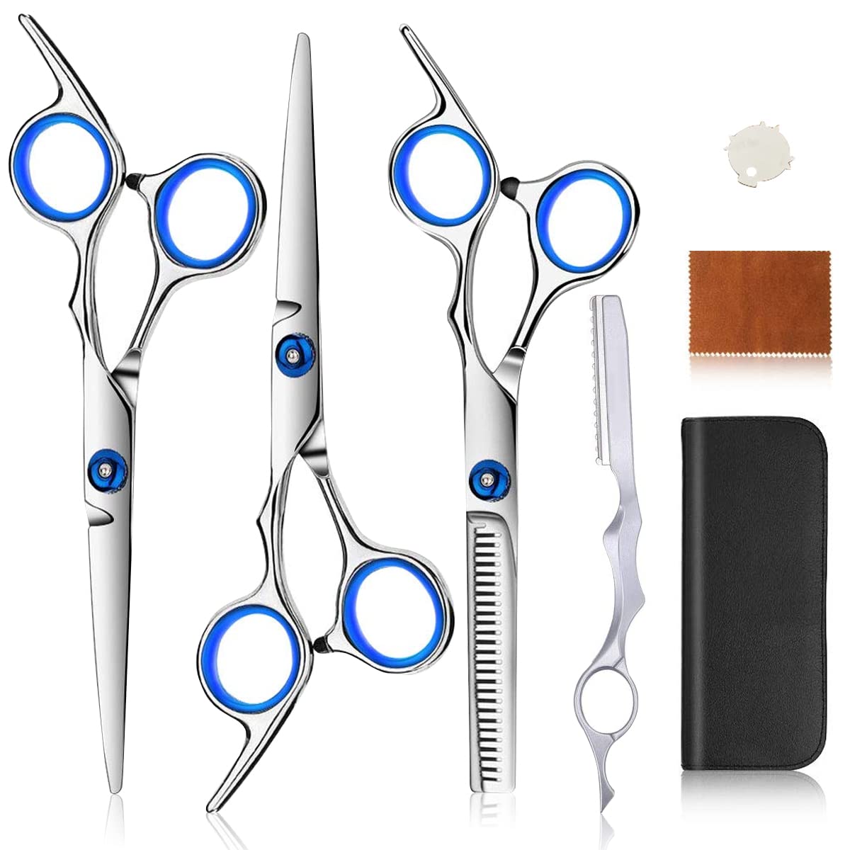 MAYCREATE® Scissors for Hair Cutting Kit Professional Hair Dressing