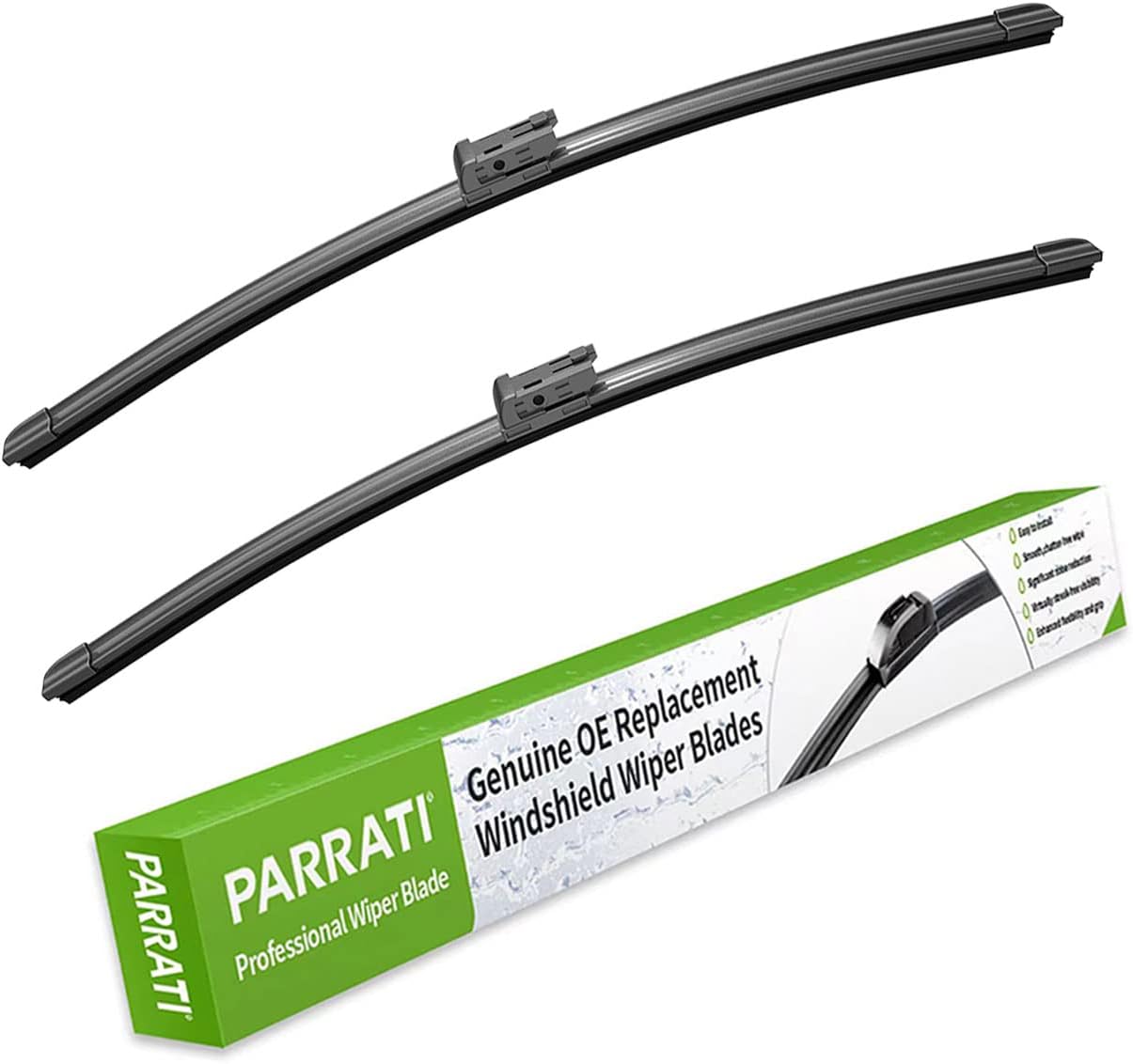 PARRATI® 24 Inch & 20 inch of High Performance Premium All-Season Automotive Replacement Front Windshield Wiper Blades for Since 2017 Discovery Range Rover,Easy DIY Install (Set of 2)