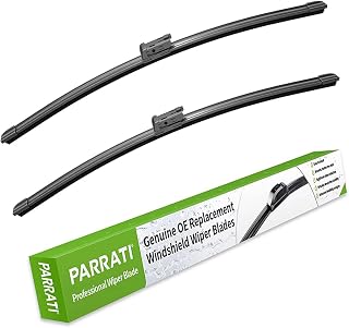 PARRATI® Windshield Wiper Blades for VW Passat Jetta Vento CC | 24 Inch & 19 Inch Front Wipers, All-Season Replacement, Silent Streak-Free Wiping, Easy DIY Installation (Set of 2)