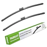PARRATI® 24 Inch & 20 inch of High Performance Premium All-Season Automotive Replacement Front Windshield Wiper Blades for A4 A5 A7 Volvo S90 V90,Easy DIY Install(Set of 2)
