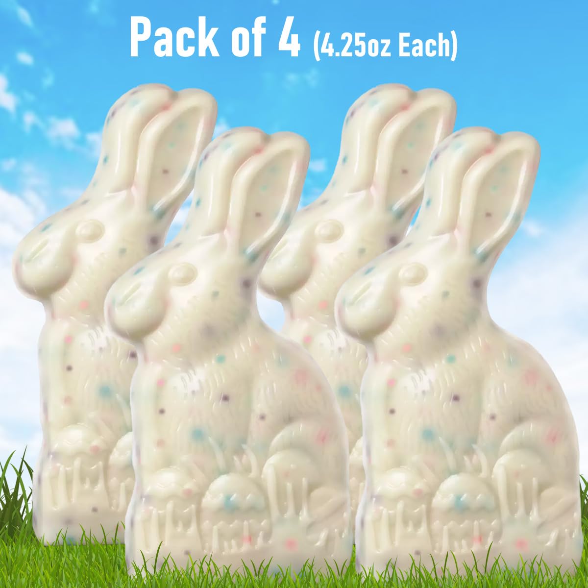 Amazon.com: Cookies 'n' Creme Polka Dot Bunny Easter Chocolate