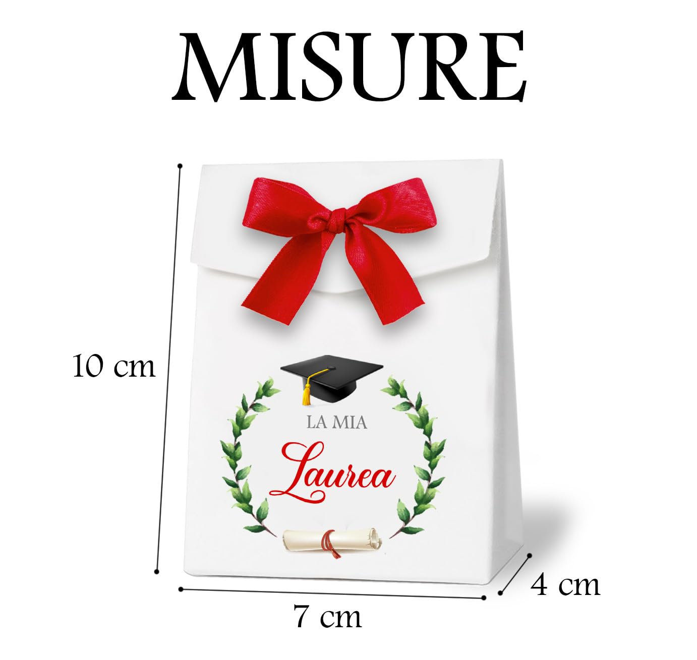 MKISHINE 25pz Scatoline Portaconfetti Laurea Bomboniere,Decorazione Festa Laurea