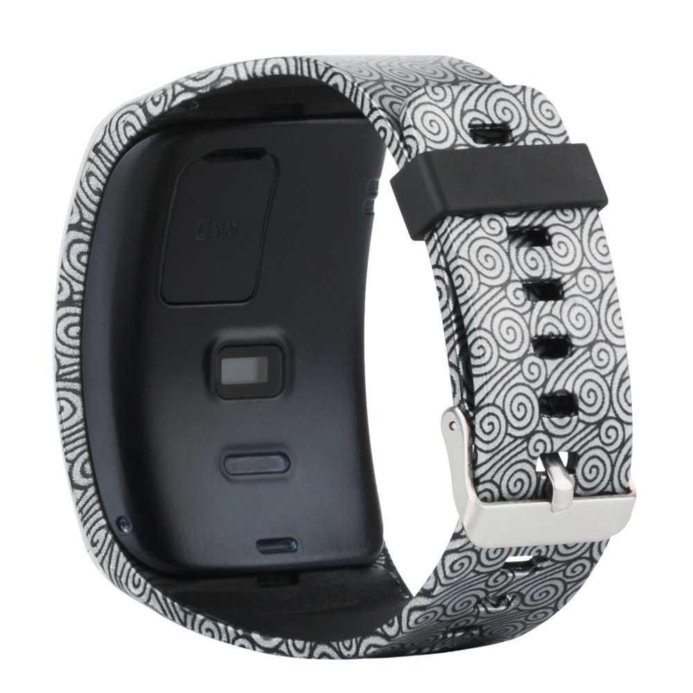 Cute Replacement Wristband Bracelet/Wireless Smartwatch Accessory Band Strap with Secure Buckle for Samsung Galaxy Gear S R750 Smart Watch - Free Size…