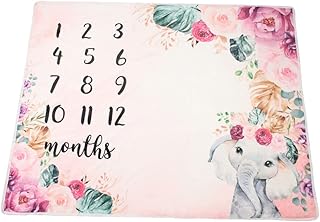 USHOBE Cobertor De Fotografia De Bebê Cobertor De Bebê Neutro Cobertor De Recém-Nascido Cobertor De Menina Recém-Nascido Cobertor De Marco De Bebê Cobertor De Crescimento De Bebê Tapete