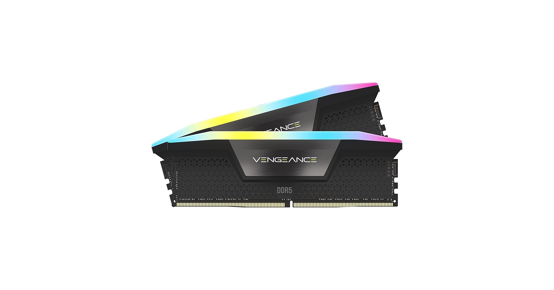 PCパーツ Corsair CMH64GX5M2B6400C32 (DDR5 PC5-512 VENGEANCE® RGB 64GB (2x32GB) DDR5 DRAM 6400MT/s CL32 Memory