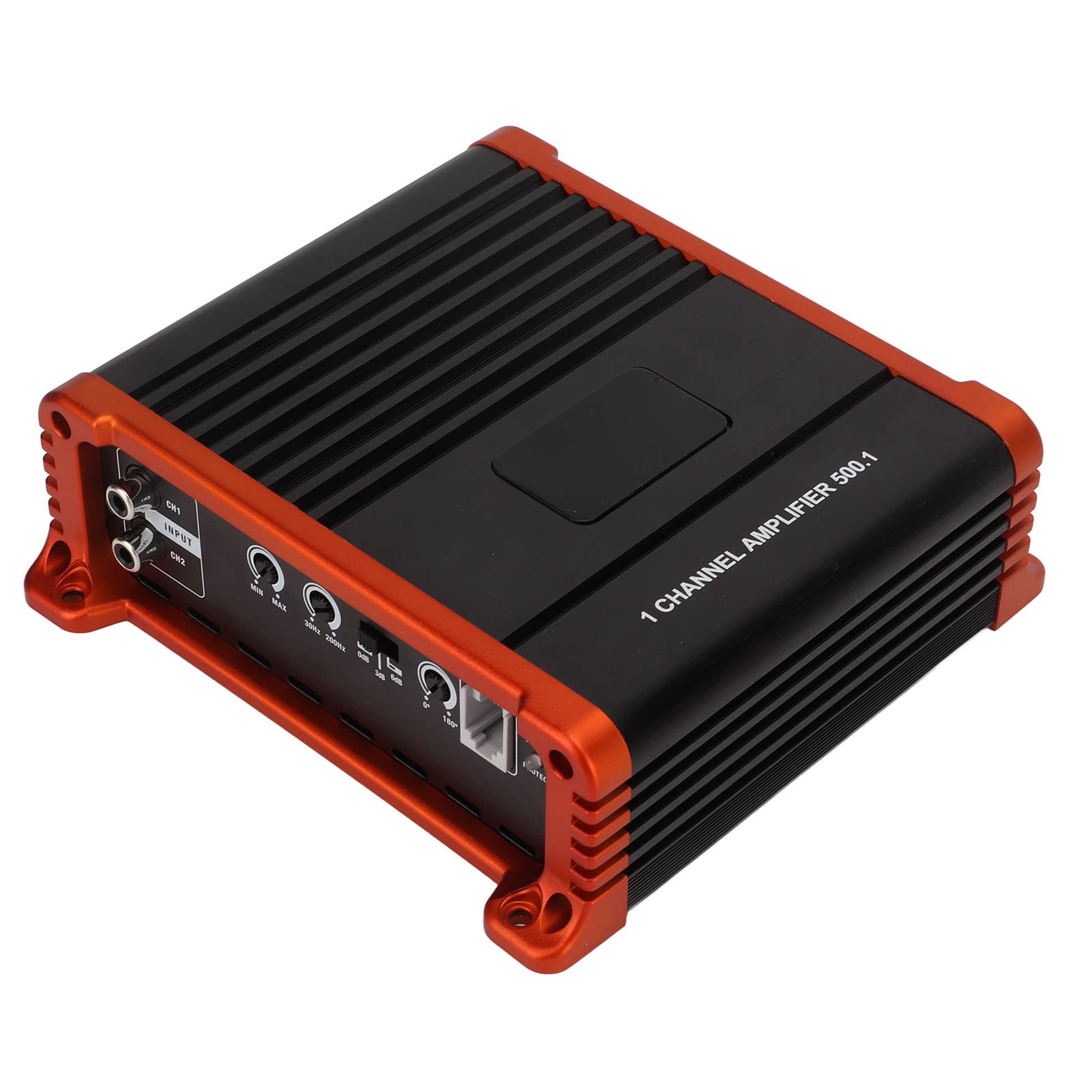 Amplificador de Coche, 1 Canal Car o Monoblock Amplificador 500W 2Ω 300W 4Ω 10Hz‑300Hz Universal para Altavoces de Coche