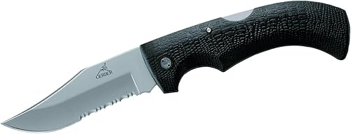 Vista 7 de Gerber Gear Gator Folding Pocket Knife with Gator Grip for Gardening, Survival, Hunting, Camping and Bushcraft