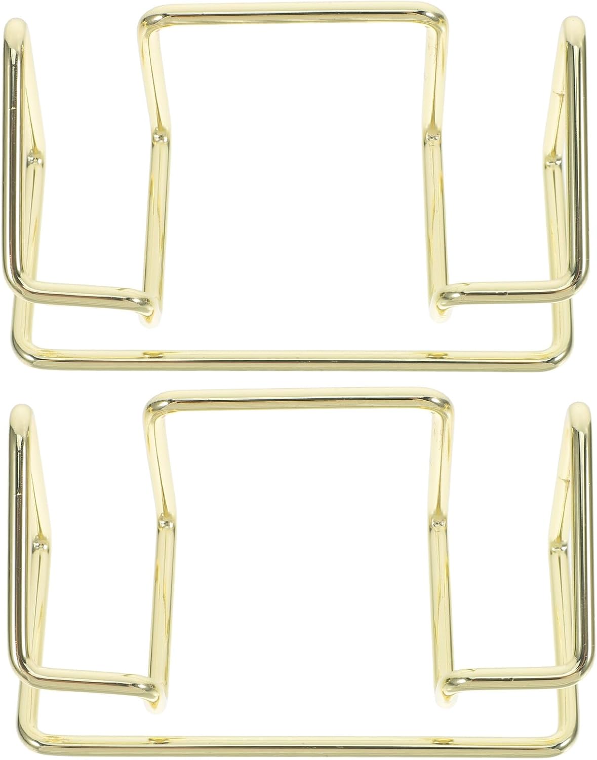 BETOOKY 2pcs Metal Business Card Holder Vertical Stand Desktop Business Card Display Rack Organizer for Office Desk and Professional Use