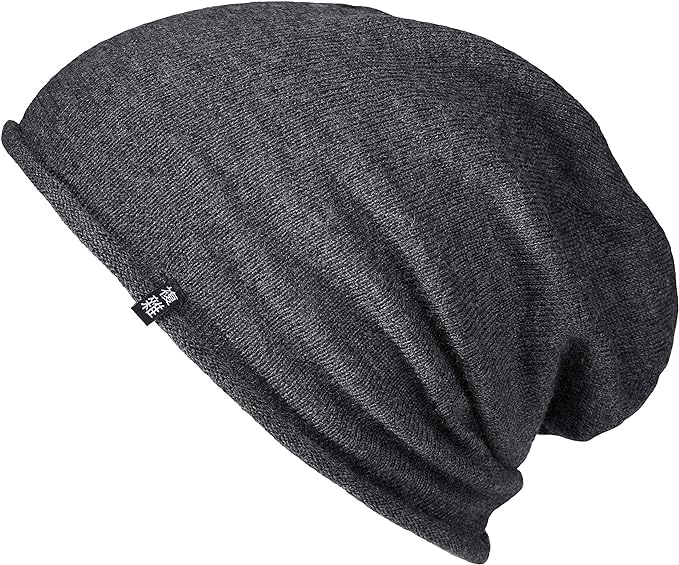 Bonnet souple tricoté en mérinos léger idéal pour vos sorties urbaines anthracite