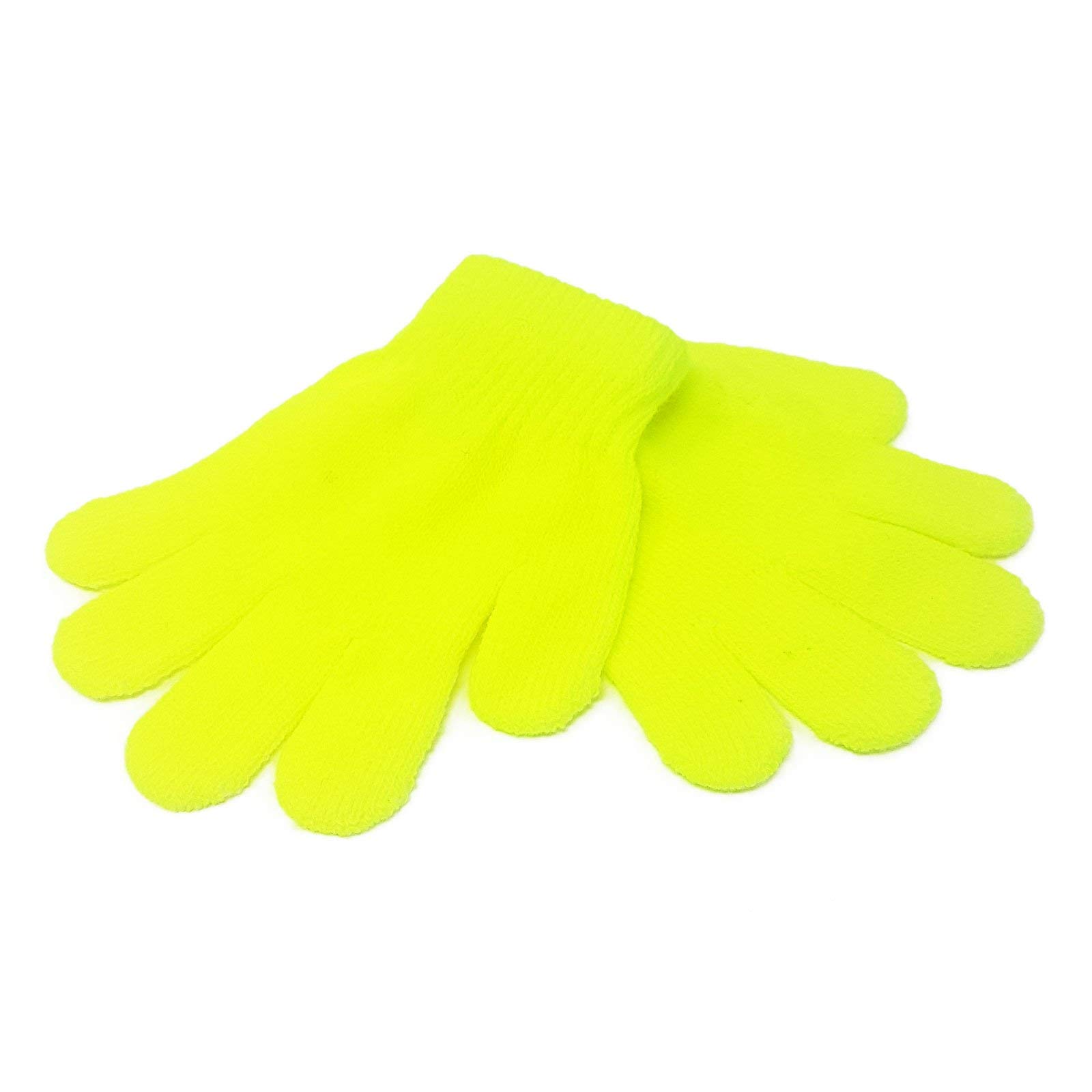 WS UK Kids Magic Winter Gloves [Neon Yellow]