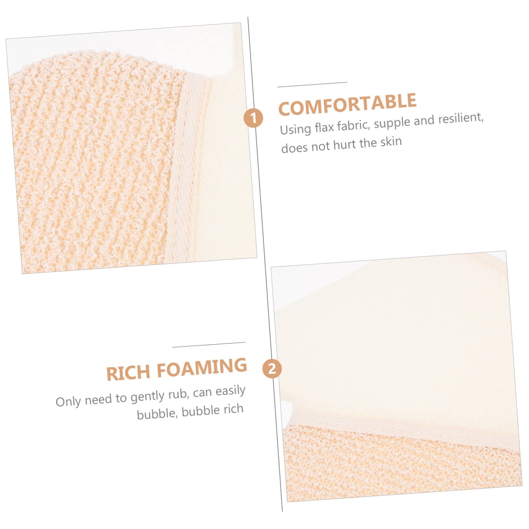 minkissy 8stücke Peelinghandschuhe Aus Dualseitige Badhandschuhe Für Sanftes Peeling Und Gründliche Reinigung Für Zuhause Und Spa-anwendungen