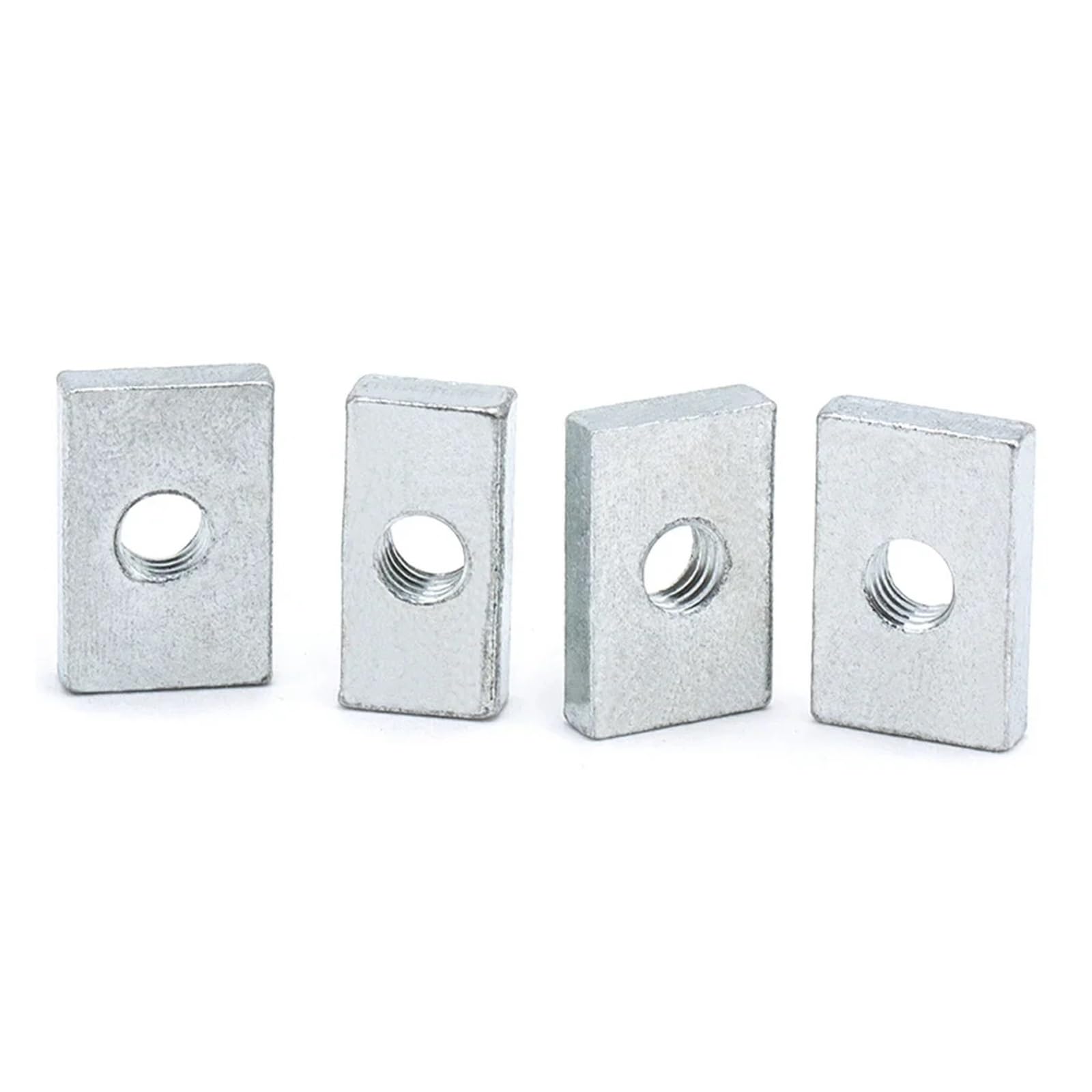 Tuercas rectangulares de acero al carbono galvanizadas
