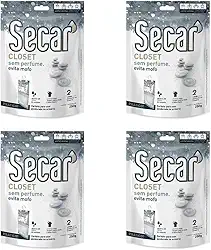 Kit 4 Unid Evita Mofo Desumidificador Anti Mofo Closet Pendurável 250g Sem Perfume