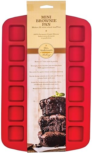 Vista 6 de Mrs. Anderson's Baking Mini molde estriado para tartas, silicona de grado europeo, 6 tazas