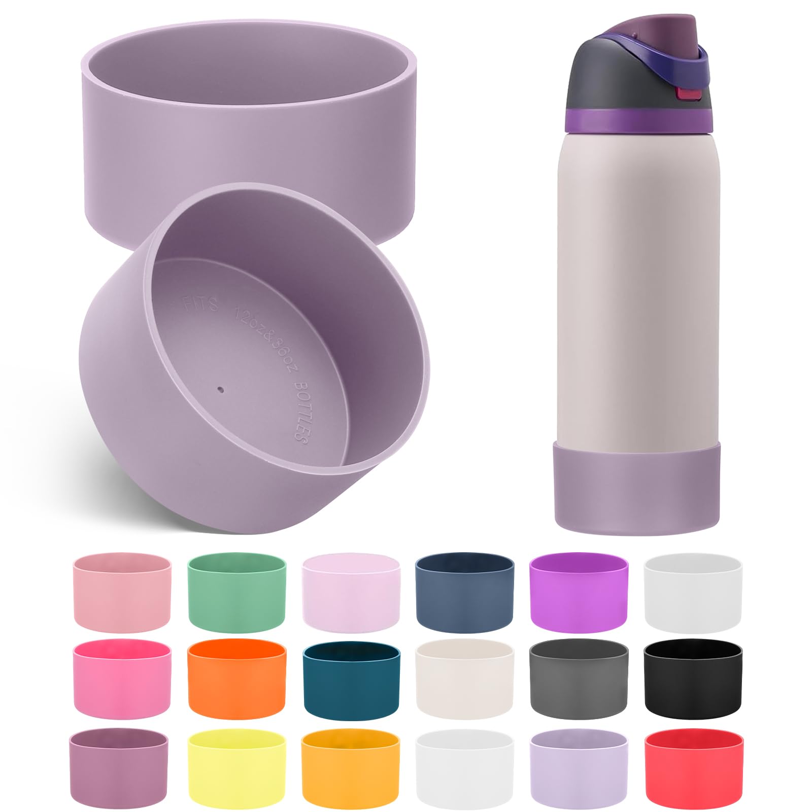 Mity rain 2PCS Silicone Boot for Owala FreeSip Water Bottle 32oz — image 1