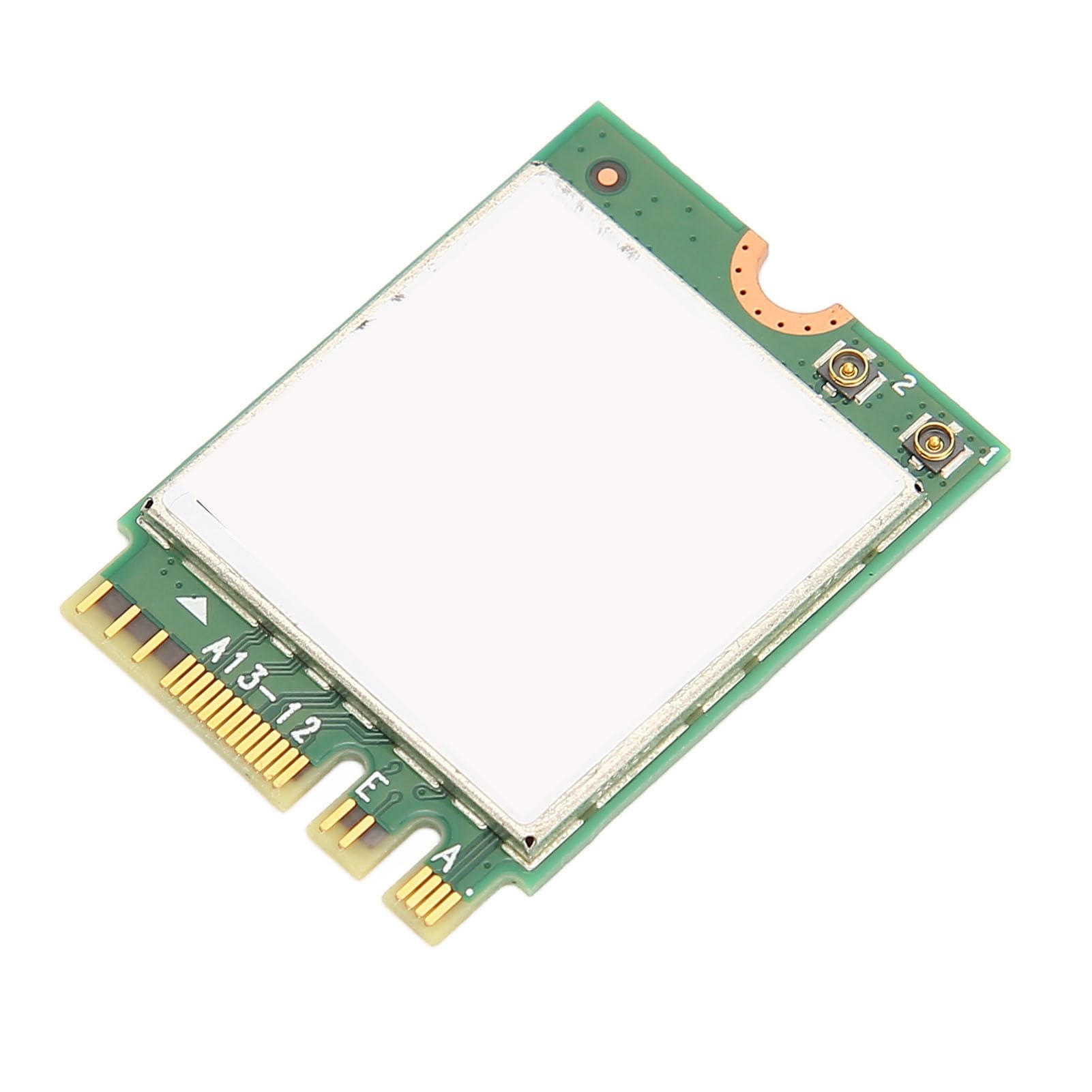 Elprico Karta WIFI 6e, Bezprzewodowa Karta Sieciowa NGFF M2 z Bluetooth 5.2, Tri Band PC Adapter WIFI dla Systemu 10 11, Linux (Wbudowane 2 anteny)