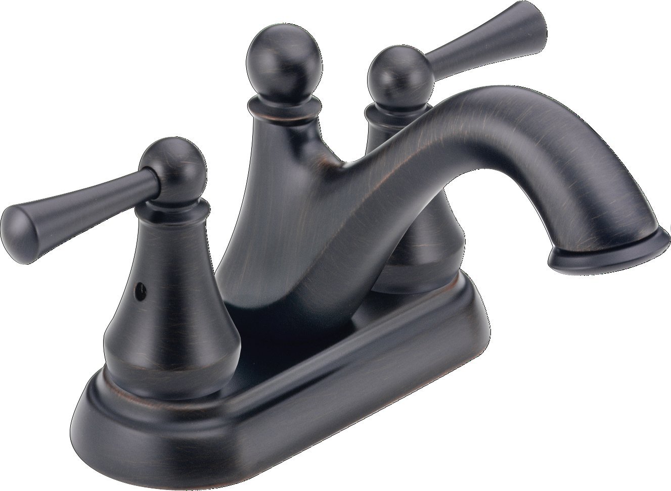 DELTA FAUCETHaywood Bronze Bathroom Faucet, Centerset Bathroom Faucet, Bathroom Sink Faucet, Drain Assembly, Venetian Bronze 25999LF-RB