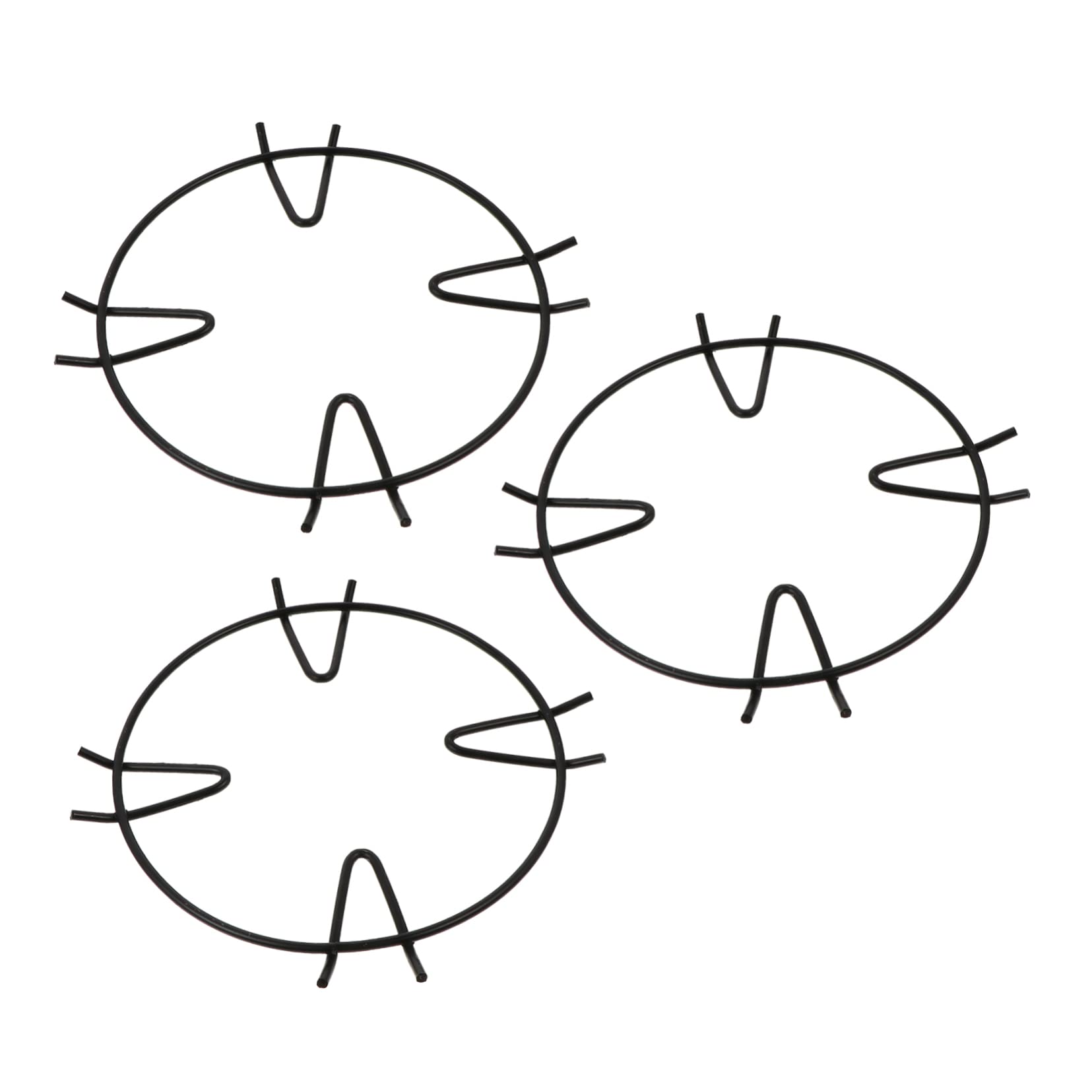 Mobestech 3Pcs Gas Stove Racks for Pots Skid Holders with High Temperature Resistance Kitchen Gadgets for Balancing Cookware Gas Cookers Easy to Clean and Design