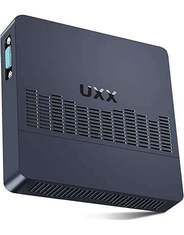 Mini PC, Micro PC Support M.2 SSD 2TB Expansion, Mini Computer with Processor N3350, 4K HD and VGA Dual Display,BT,2.4/5G WiFi,USB3.0,LAN,VESA Mount/Home/Business Mini Computer, Blue
