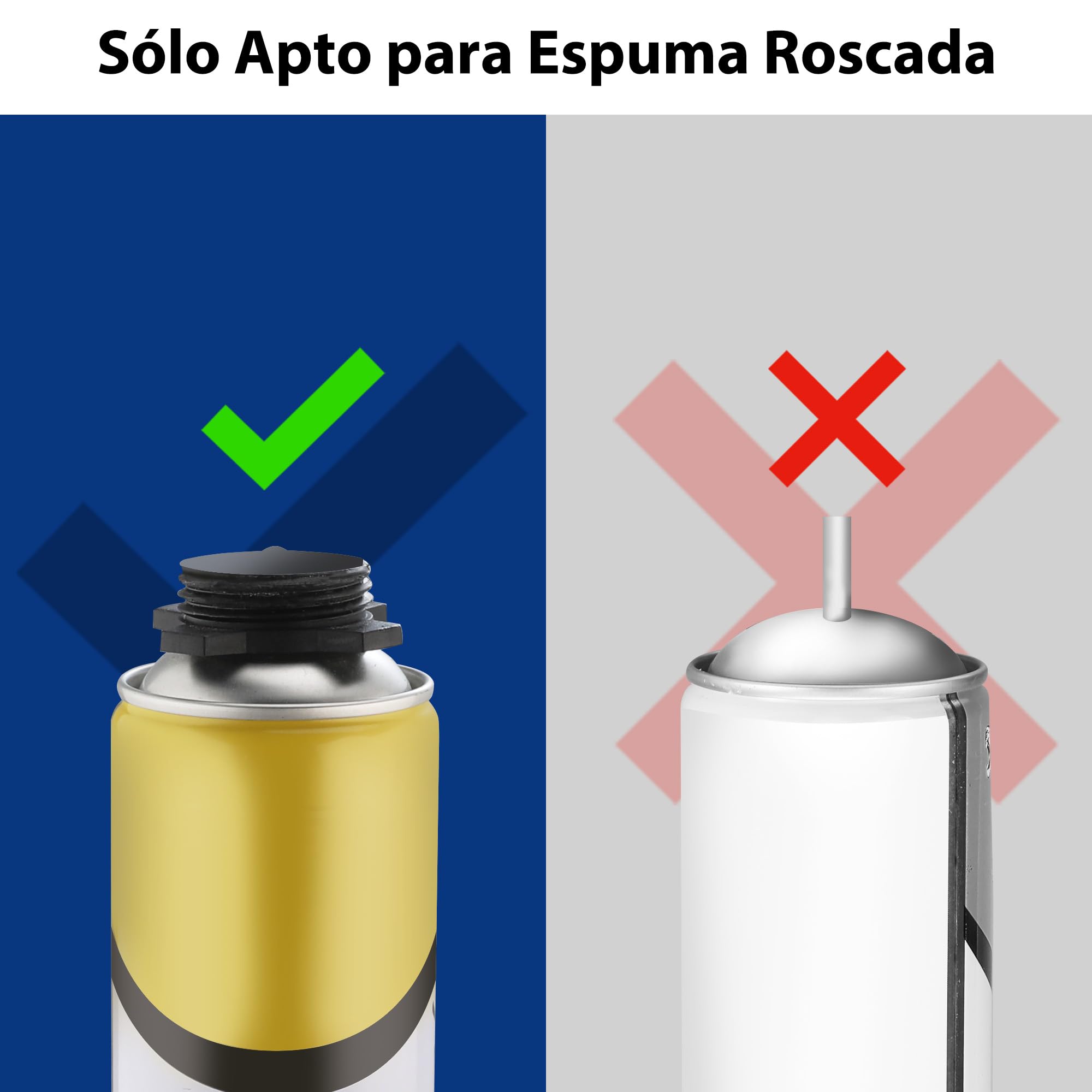 WORKPRO Pistola Espuma Poliuretano,Pistola para Espuma Profesional, Pistola Poliuretano Recubierta de PTFE, Pistola de Espuma con Boquilla de Cobre, Rellenar y Sellar Proyectos de Bricolaje