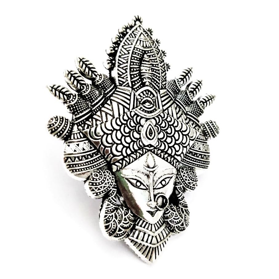 Rita Creations Luxurious Oxidised Brass Laxmi Ring 1 Piece (B0CL3FZLG2) Amazon Price History, Amazon Price Tracker