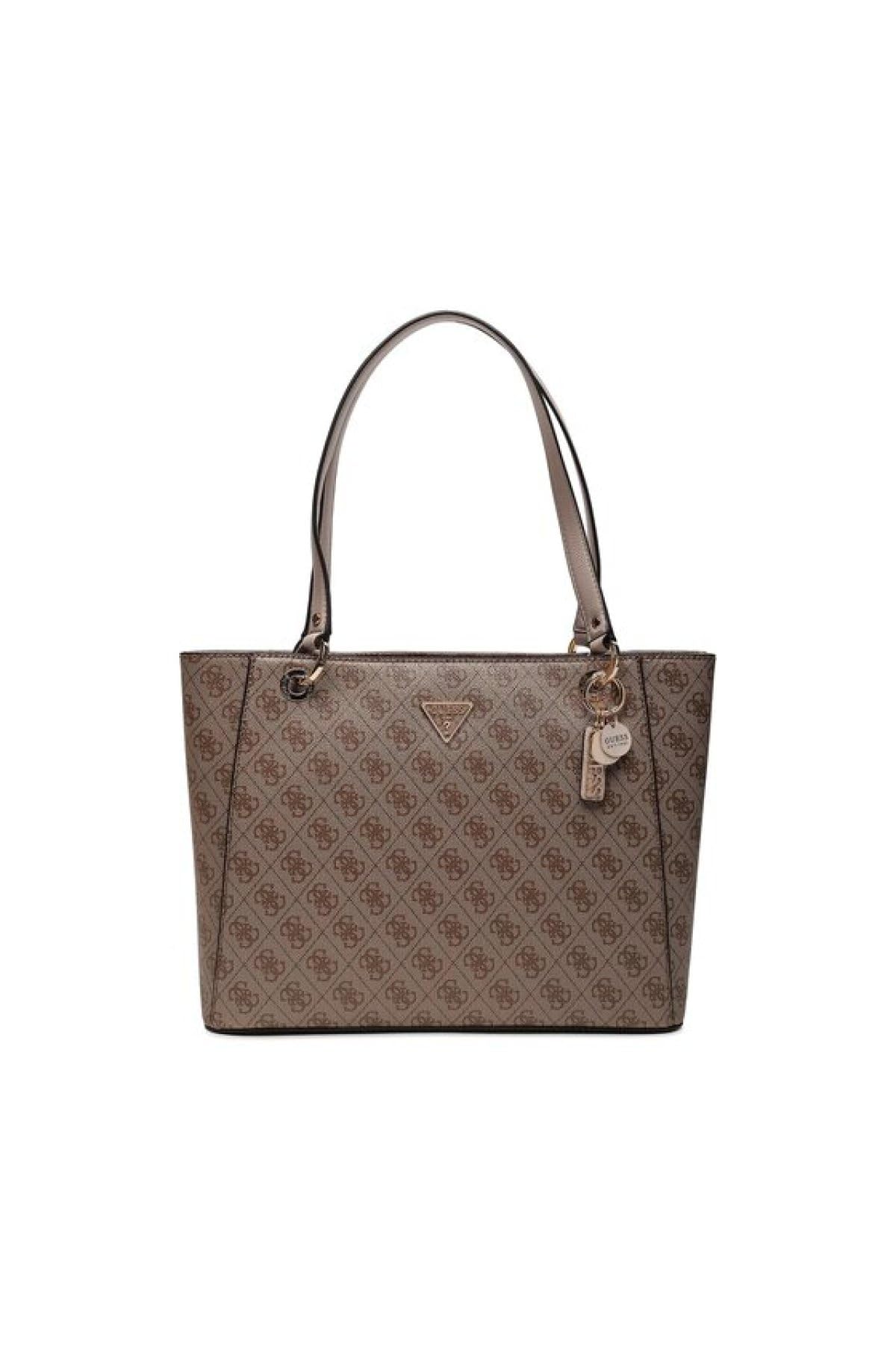 GUESS Noelle, Bag para Mujer, Latte Logo/​Marrón, Talla única