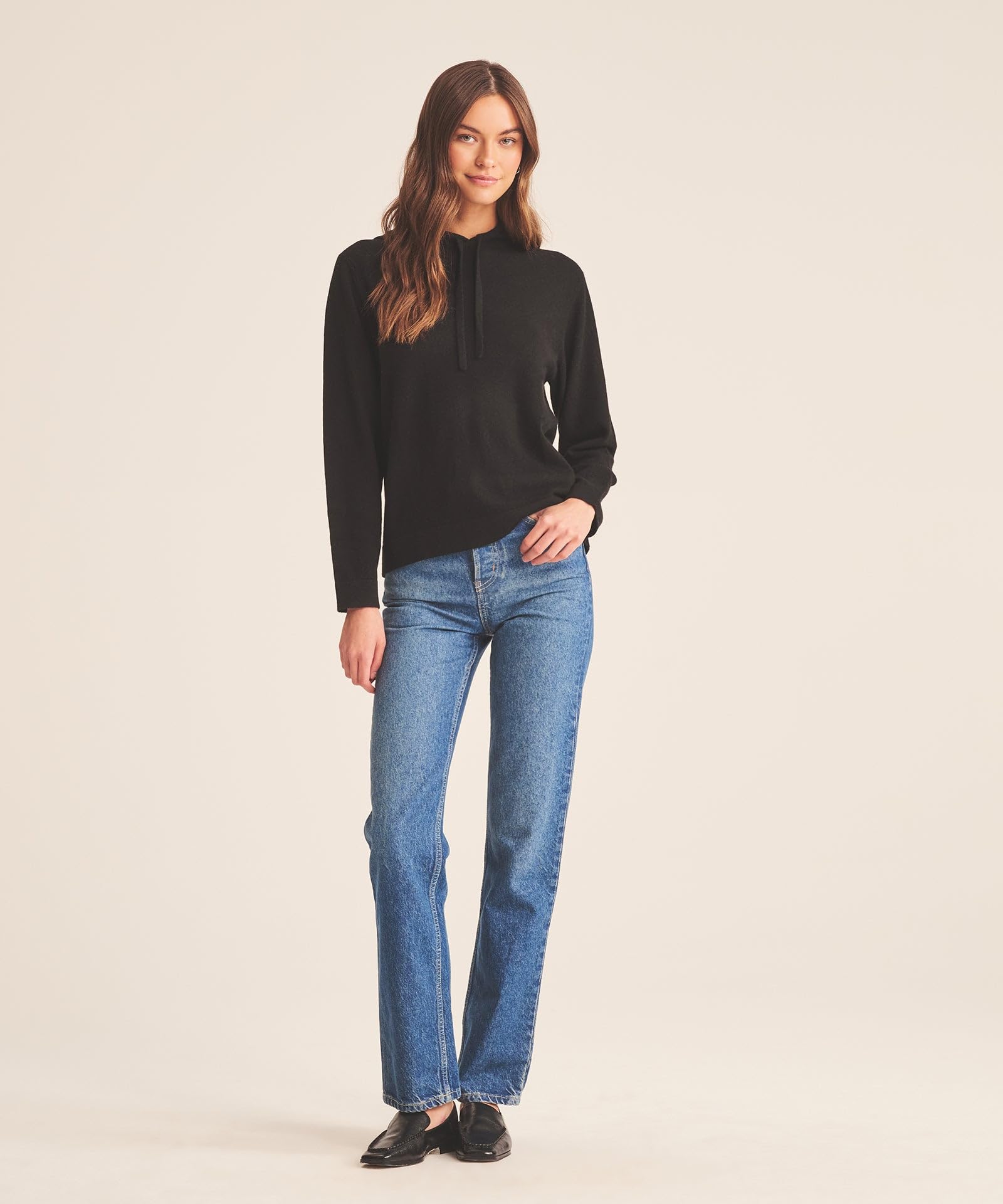 NAADAM The Off-Duty Cashmere Hoodie Pullover Sweater Mujer