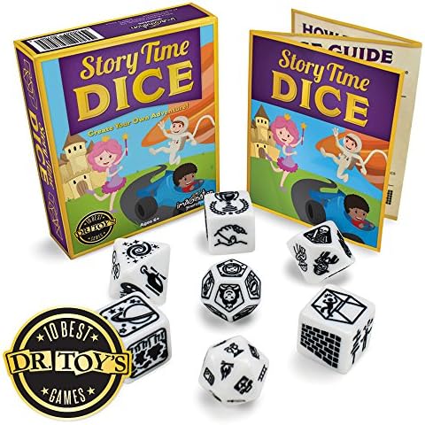 Imagination Generation Story Time Dice, Create Your Own Adventure Storytelling Game – Includes 7 Polyhedral Dice & 4 Suggested Ways to Play, Beginner Role-Playing Game Cover