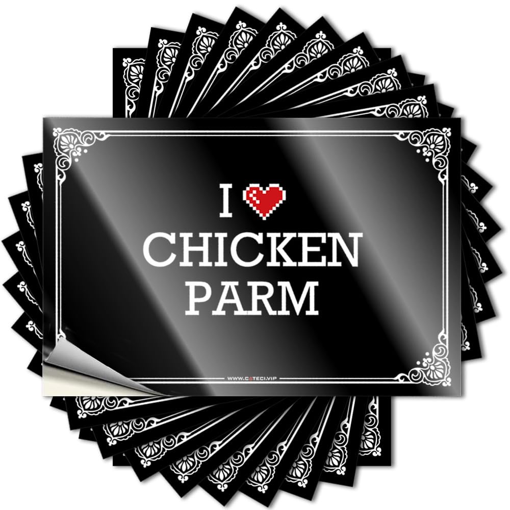 I Love Chicken Parm Garage Decor for Men Lover - Saying Bottle Waterproof Decal(8X12CM)
