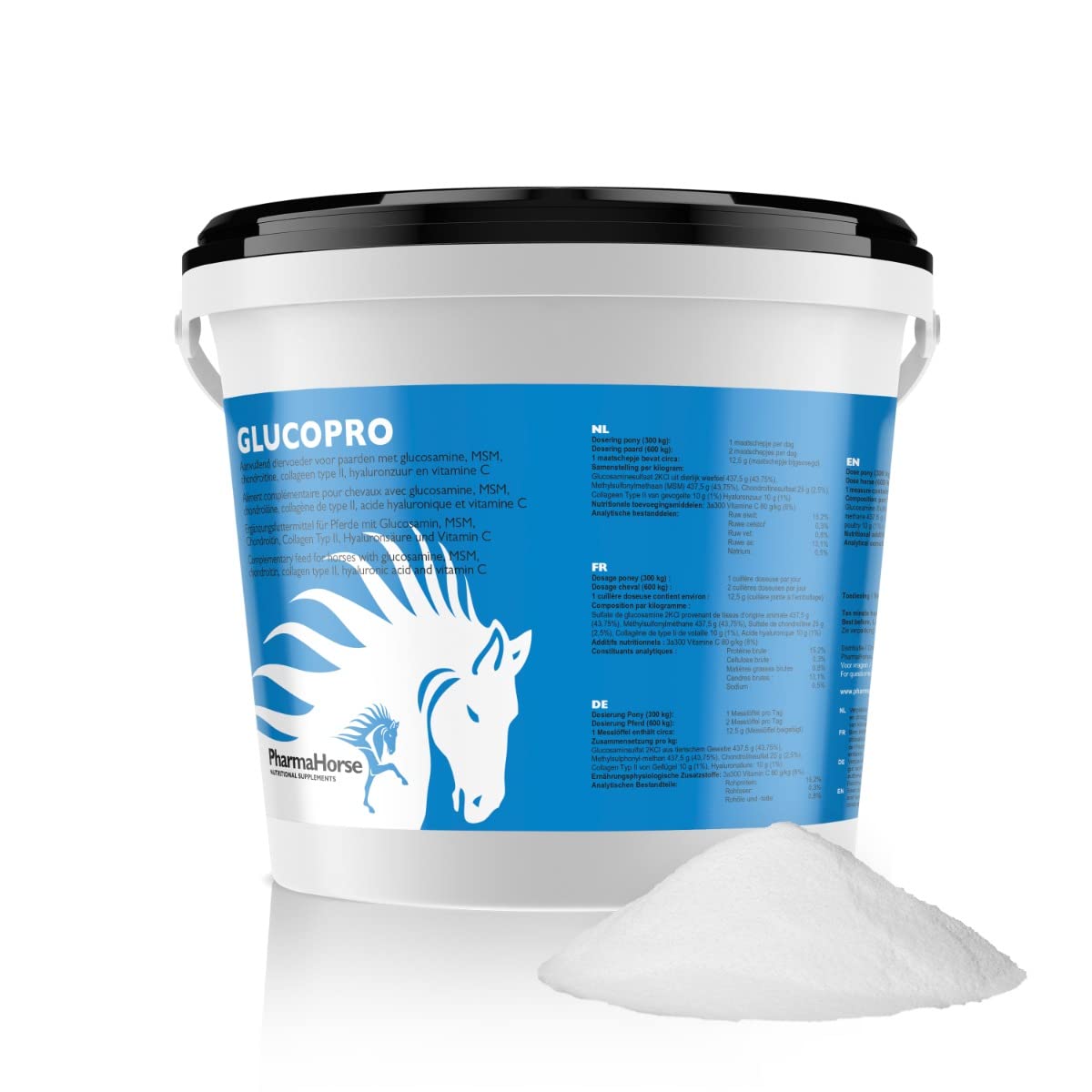 PharmaHorse Glucopro | Dosaggio Potente | Garantito Senza doping | 100% Senza zuccheri aggiunti | 1000 Grammi