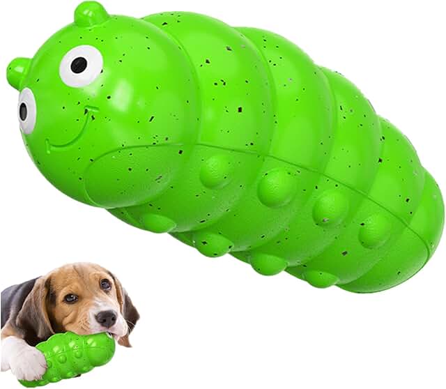 GUIASIPULE Indestructible Squeaky Dog Toy for Aggressive Chewers, Food Grade Material Dog Chew Toy, Tough Durable Dog Toy for Medium Large Breed (Green) product image