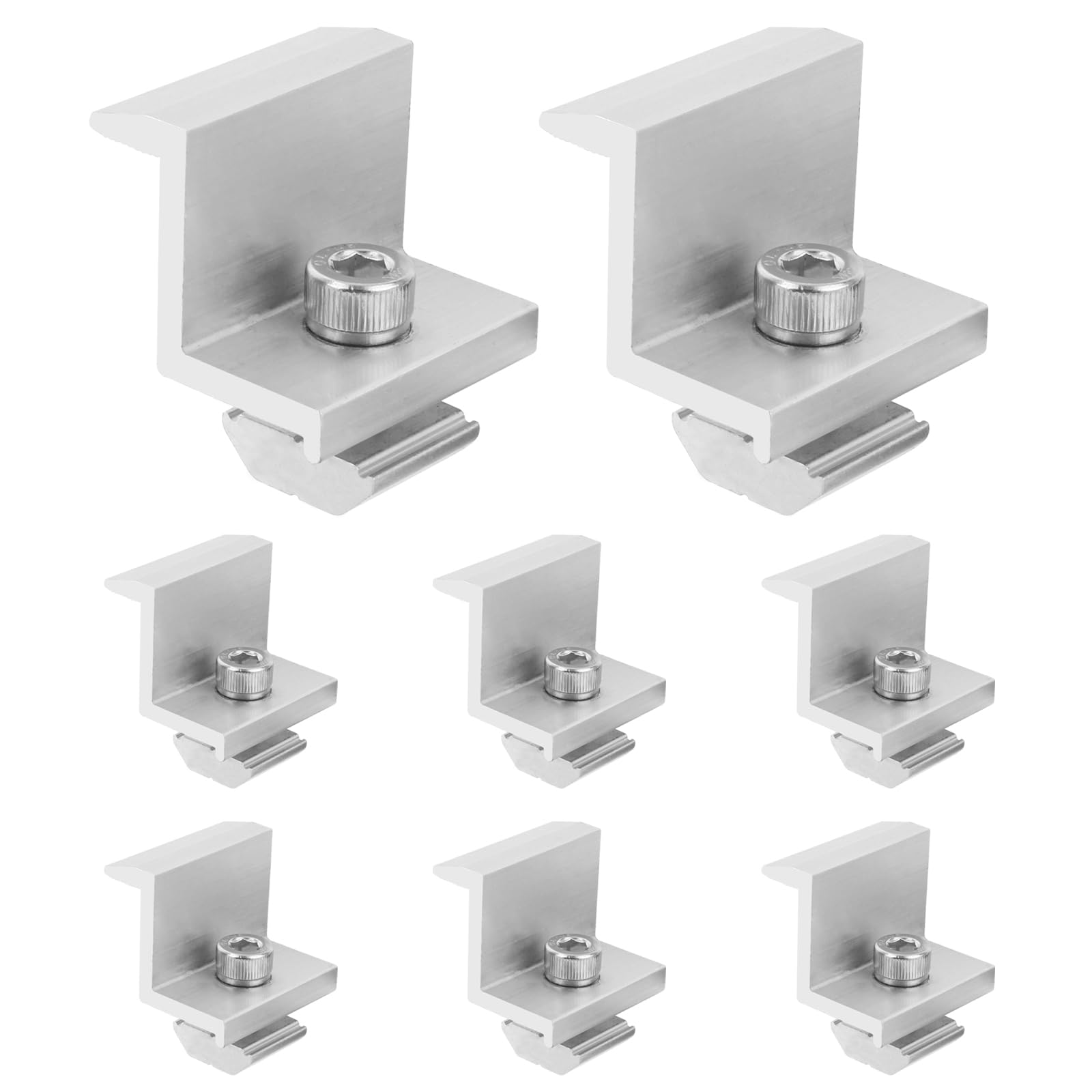 TOPQYY Lot De 12 Supports De Panneau Solaire - Borne D'extrémité - Pour