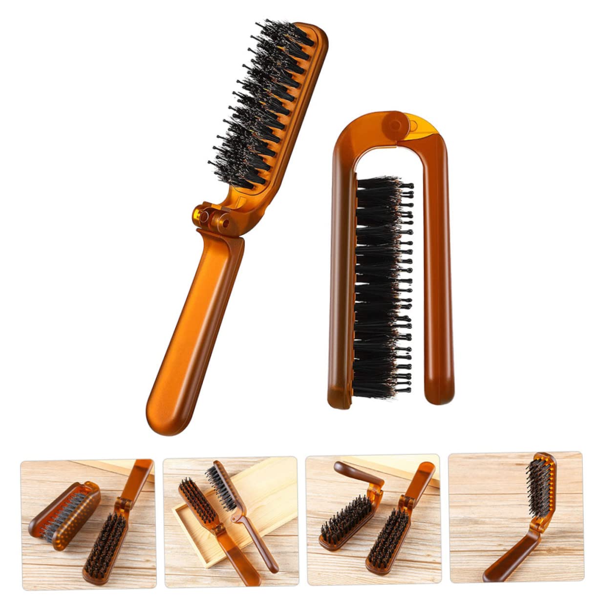 MAGICLULU 4 Juegos De Peines Para El Cabello Multifunción De Viaje Cómodos De Bolsillo 2 Unidades X 4