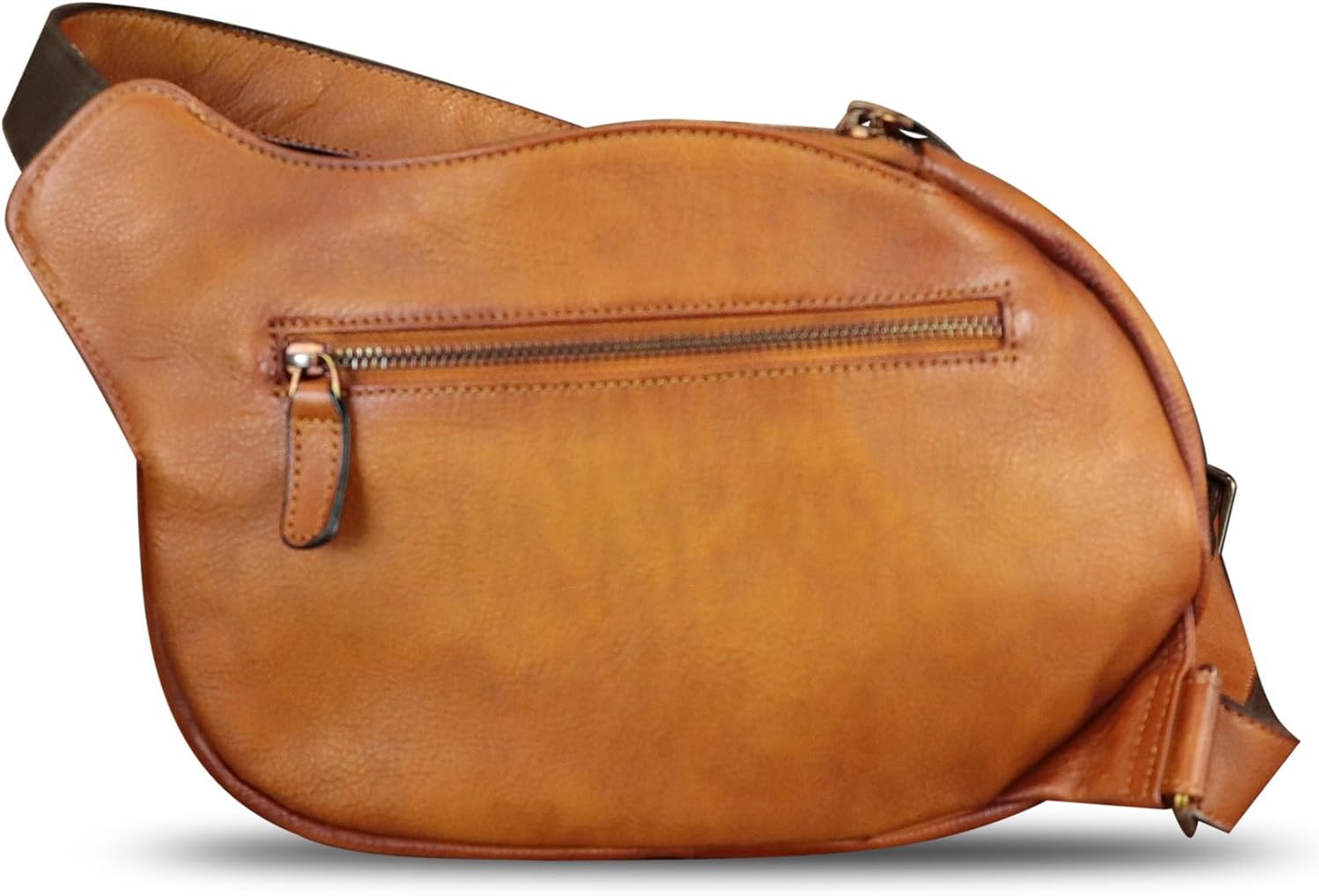 IVTG Genuine Leather Sling Bag for Women Vintage Real Leather Sling Backpack Fashion Shoulder Crossbody Bags Chest Bags - Image 3