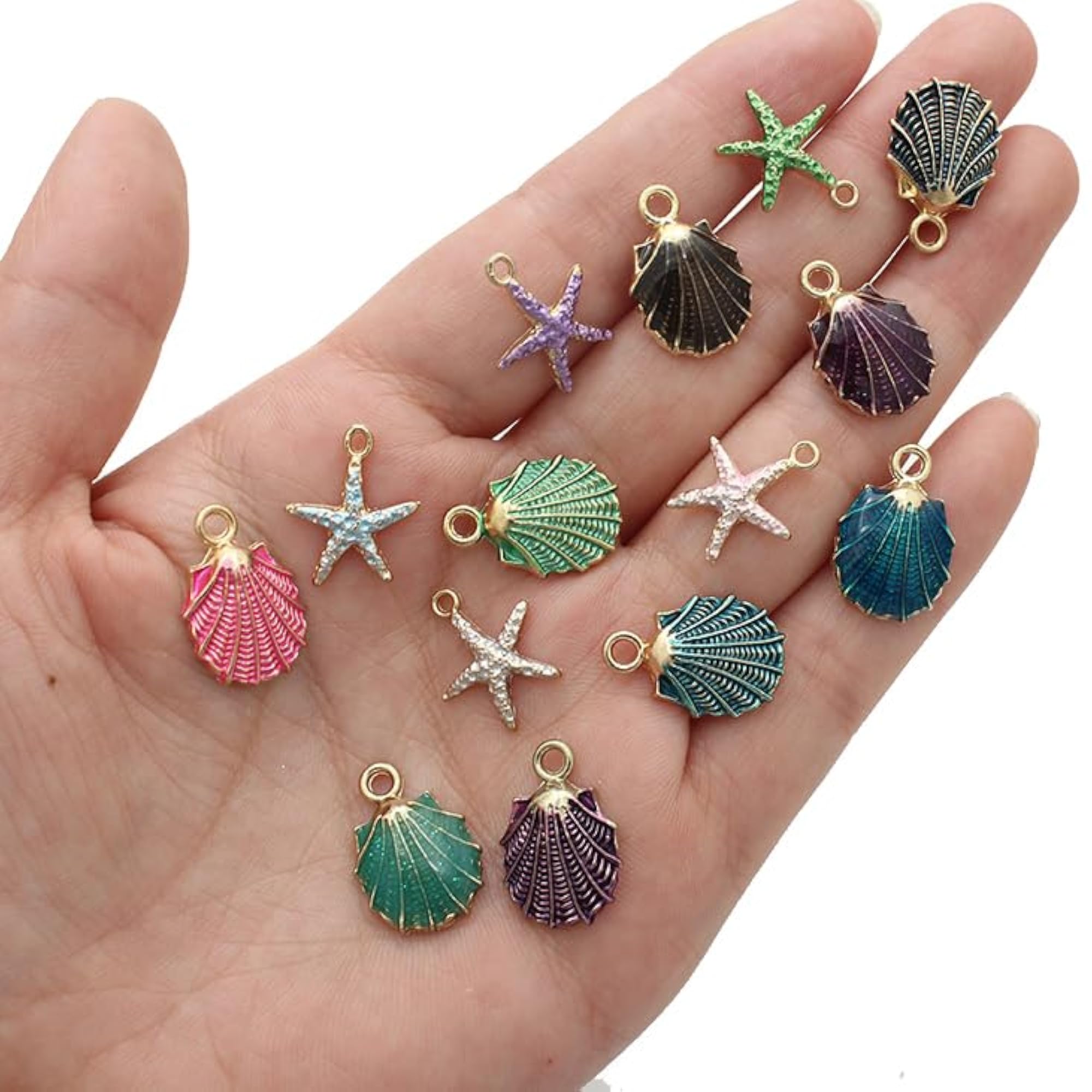 Bulk Gold Enamel Charms for Colourful Jewellery Making