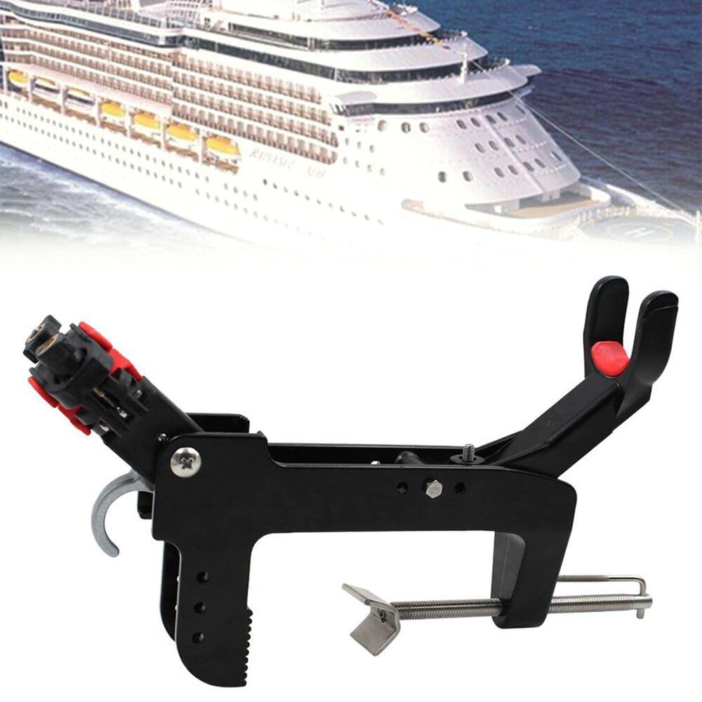 Portacanne Da Barca Supporto for canna da pesca regolabile in alluminio for kayak marino, canoa, barca