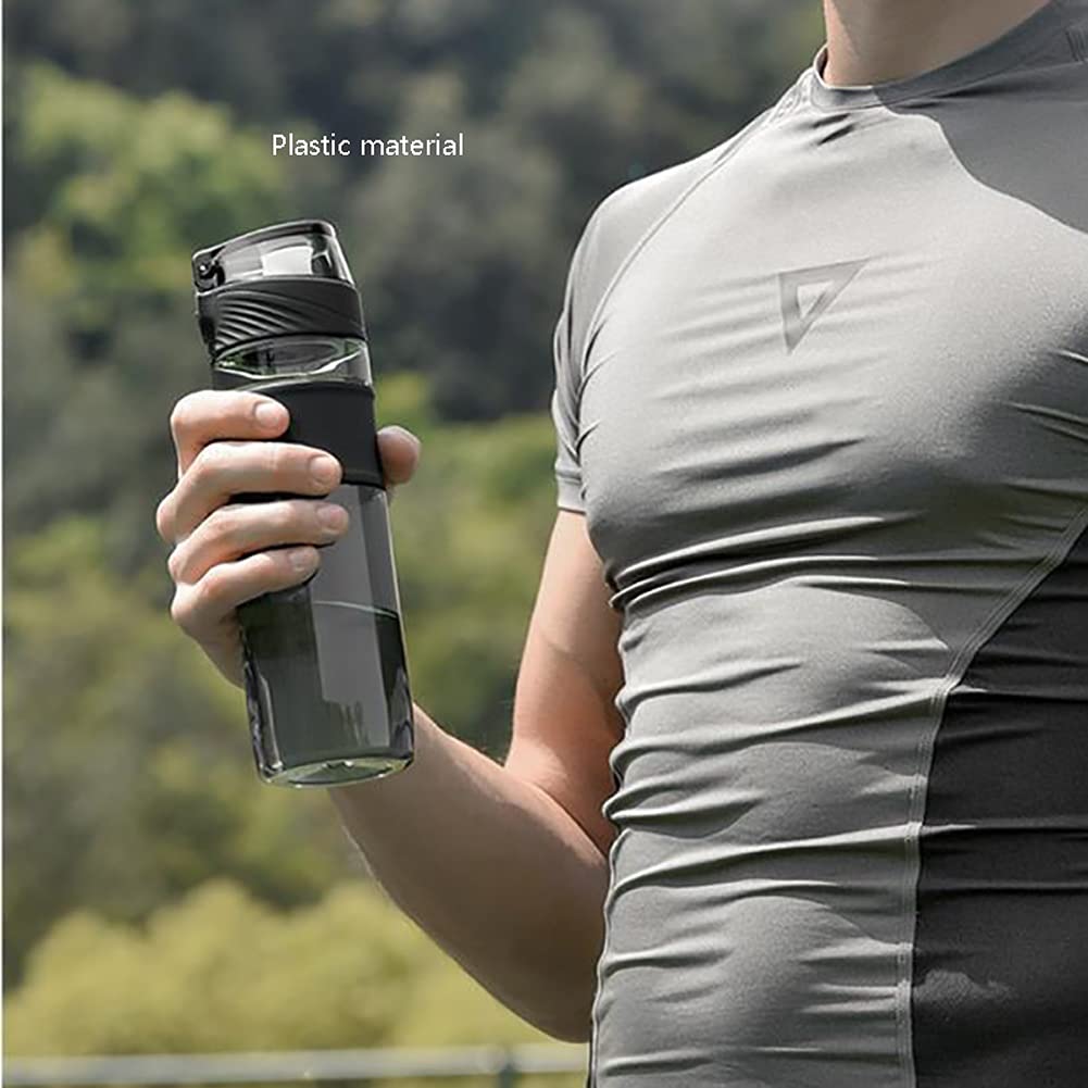 Sportflasche Sportflasche Große Wasserflasche mit Klappdeckel Wasserflaschen zum Laufen Sporttraining Wandern Outdoor Wasserflaschen (Farbe: Blau)
