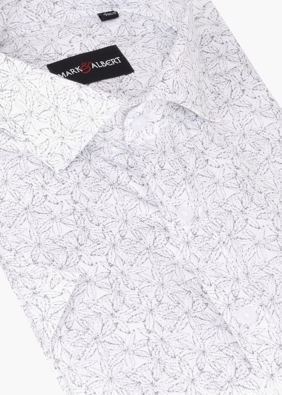 Image of MARK & ALBERT Mens Half Sleeves Printed Shirt