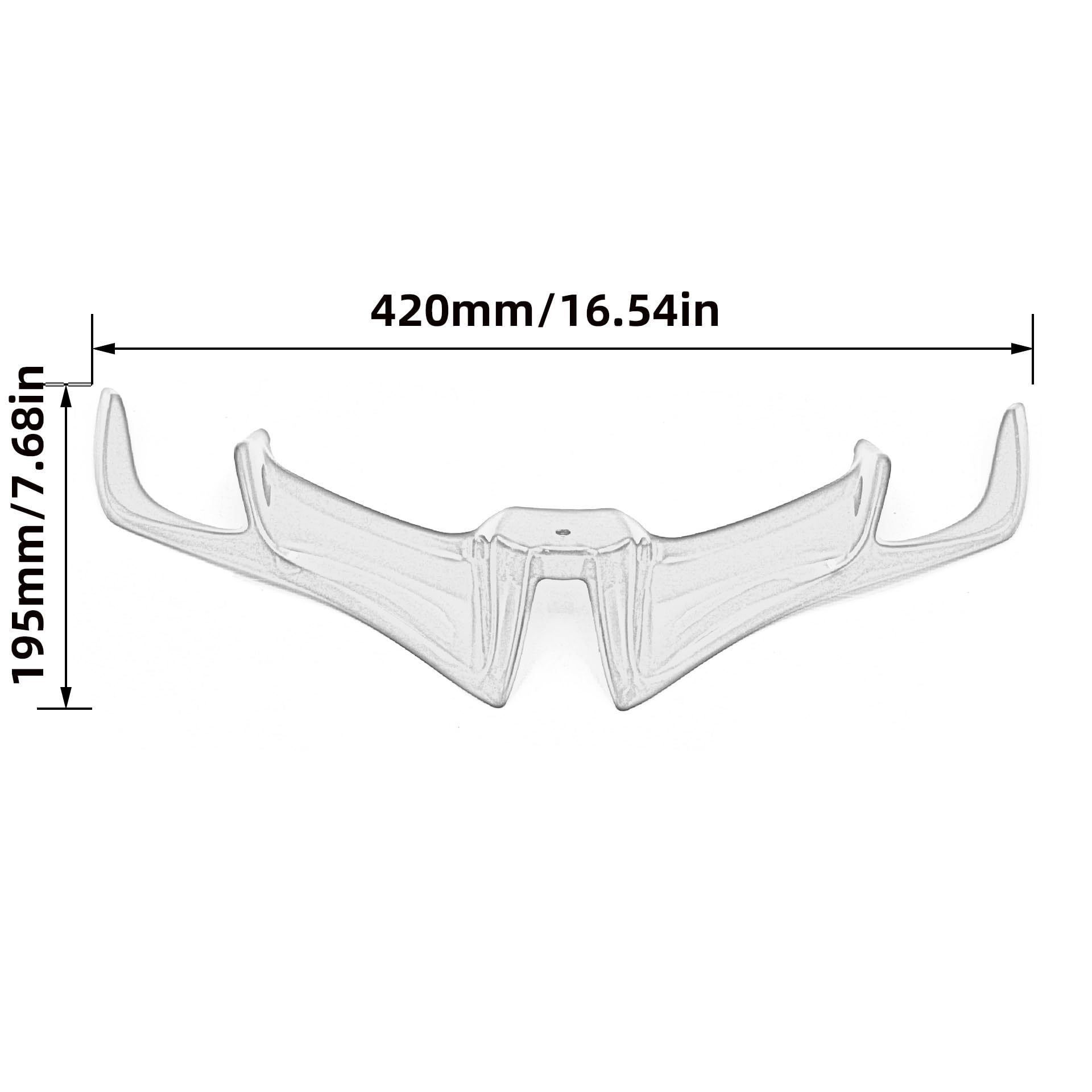 RS200 ABS Carenatura Anteriore Moto Winglets Copertura Protezione aerodinamica Compatibile con Bajaj Pulsar RS 200 Accessori Parti(Red)