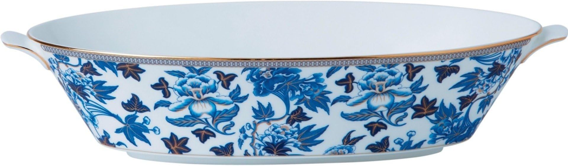 Hibiscus Oval Serving Bowl